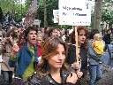 París 20.05.2006. Alrededor de 400 personas se dieron cita en la Plaza Georges Pompidu en París, Francia, para realizar la marcha anual del día del orgullo vegetariano. AnimaNaturalis estuvo ahí por primera vez, siendo la única organización de habla hispa