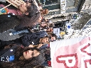 París 20.05.2006. Alrededor de 400 personas se dieron cita en la Plaza Georges Pompidu en París, Francia, para realizar la marcha anual del día del orgullo vegetariano. AnimaNaturalis estuvo ahí por primera vez, siendo la única organización de habla hispa