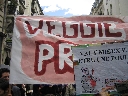 París 20.05.2006. Alrededor de 400 personas se dieron cita en la Plaza Georges Pompidu en París, Francia, para realizar la marcha anual del día del orgullo vegetariano. AnimaNaturalis estuvo ahí por primera vez, siendo la única organización de habla hispa
