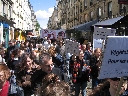 París 20.05.2006. Alrededor de 400 personas se dieron cita en la Plaza Georges Pompidu en París, Francia, para realizar la marcha anual del día del orgullo vegetariano. AnimaNaturalis estuvo ahí por primera vez, siendo la única organización de habla hispa