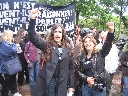París 20.05.2006. Alrededor de 400 personas se dieron cita en la Plaza Georges Pompidu en París, Francia, para realizar la marcha anual del día del orgullo vegetariano. AnimaNaturalis estuvo ahí por primera vez, siendo la única organización de habla hispa