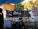 Mesa informativa de AnimaNaturalis Chile en la Jornada por la Recuperación de Nuestros Recursos Naturales realizada en la Carpa Circo Teatro (Santiago de Chile), el sábado 19 de Agosto del 2006. La actividad cultural e informativa fue organizada por el M