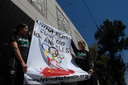 13.02.2007. México DF. Activistas de AnimaNaturalis sostuvieron carteles en contra de la explotación y el maltrato animal en China, con motivo de una protesta internacional organizada por la Anti-Fur Coalition.