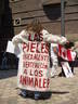 México DF, 15 de marzo 2007. Acto contra la caza de focas en Canadá. La presidente de AnimaNaturalis, Leonora Esquivel Frías, entregó una carta al embajador canadiense en México, para solicitar el cese de la matanza.