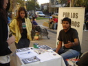 26.04.07. Con motivo de la Semana Internacional contra la Experimentación en Animales, AnimaNaturalis llevó a cabo diversas actividades informativas en las calles de Santiago, Chile.