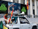 11.08.07. Cerca de un millar de personas acudieron a la primera manifestación en Málaga contra la tortura y las corridas de toros. AnimaNaturalis y otras organizaciones de toda España se adherieron a la protesta convocada por el CACMA.