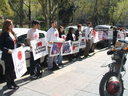 Manifestación de Animanaturalis en Argentina frente a la embajada de Japón el 25 de Septiembre de 2007