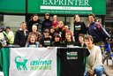 El equipo de AnimaNaturalis que participó en el acto, más un par de personas que no pertencen al equipo pero se acercaron ese día para ayudar. Mil gracias a todos!

Parte del acto del día del vegetarianismo de AnimaNaturalis 
Uruguay@AnimaNaturalis.org
