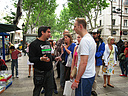 22.05.08 Un grupo de activistas de AnimaNaturalis protestó de nuevo dentro del marco de la campaña por el cierre de los puestos de venta de animales en Las Ramblas de Barcelona.