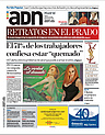 Portada del diario ADN de Madrid y Barcelona con la noticia publicada en portada el día 3 de Junio de 2008.