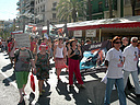 21.06.08 AnimaNaturalis form� parte de los 300 manifestantes que acudieron a la marcha por la abolici�n de la tauromaquia en Alicante. 