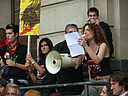 Gran manifestaci�n por la abolici�n de la tauromaquia en Zaragoza a la que acudimos decenas de organizaciones y cerca de 2.000 personas, frente a la plaza de toros de la ciudad. 