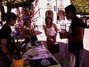 Primera mesa informativa en Morelia (Mexico).