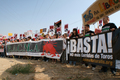 13 de septiembre de 2009. Tordesillas. Protesta con contra del Toro de la Vega organizada por PACMA, CAS y AnimaNaturalis.