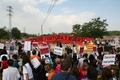 13 de septiembre de 2009. Tordesillas. Protesta con contra del Toro de la Vega organizada por PACMA, CAS y AnimaNaturalis.