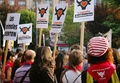 Mas de un centenar de personas se manifiestan en Logroño contra la tauromaquia. 
AnimaNaturalis 