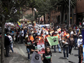 Miles de personas marchan por los animales en Bogotá