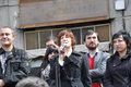 Ruth Toledano, dando comienzo a la lectura del manifiesto.