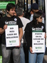 Viña del Mar, Chile - 5 de Junio de 2010.- Activistas de AnimaNaturalis ensangrentados simulan ser ballenas cazadas.