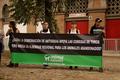 Cogidos de las manos y formando la frase “YO ELIJO LA NO CRUELDAD”, alusiva al Día Mundial de los Animales, cientos de activistas rodeaon por cuarta vez consecutiva a la Plaza de Toros la Macarena, símbolo de la tortura y crueldad con los animales en la c