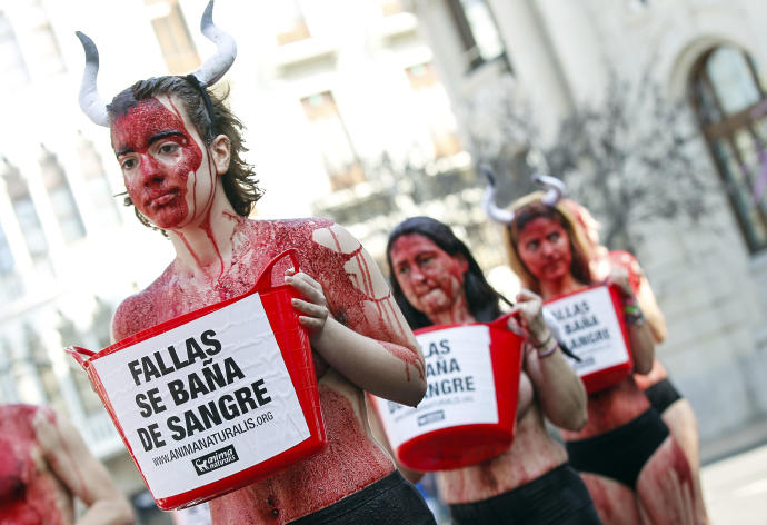 Esta es la sangre derramada cada día en la Plaza de Toros de Valencia Esta es la sangre derramada cada día en la Plaza de Toros de Valencia