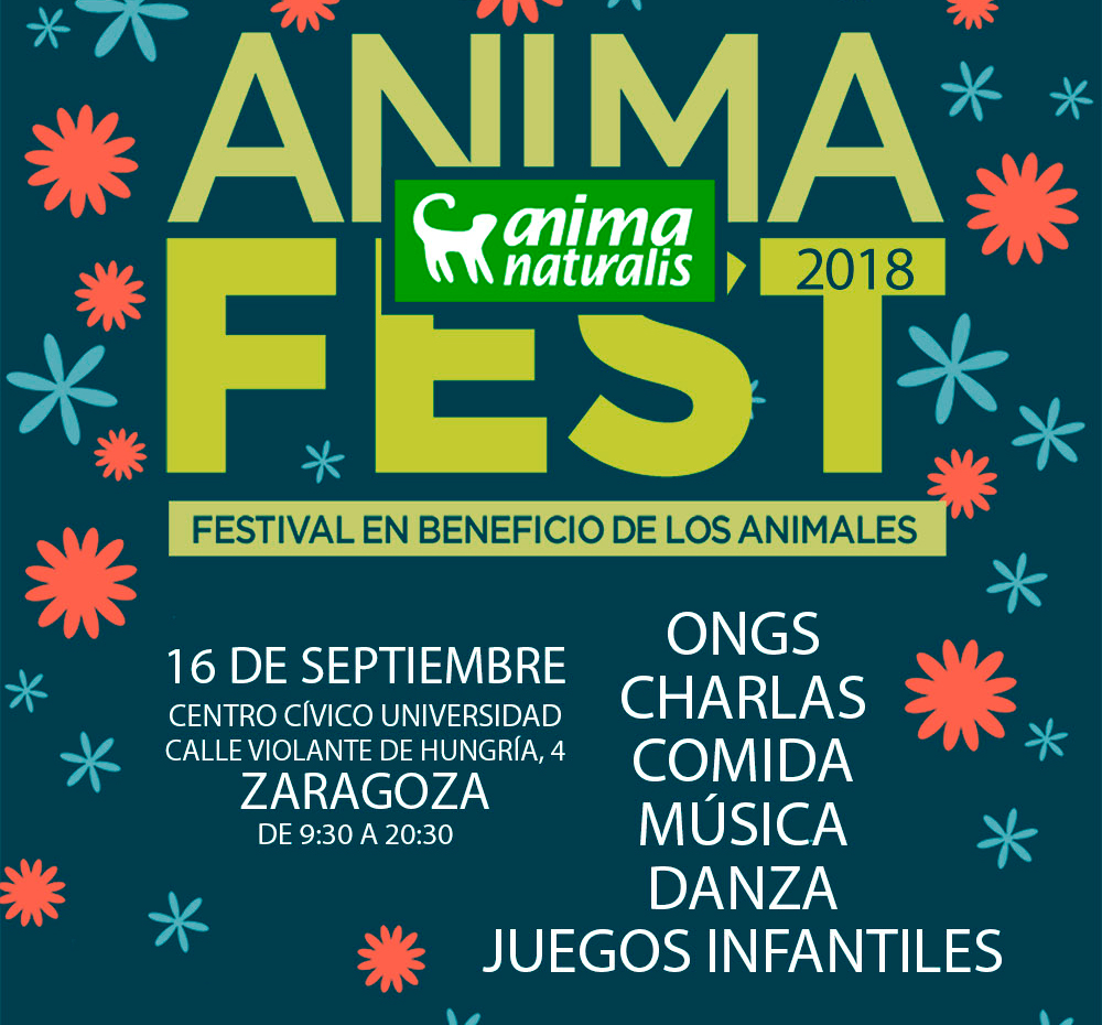 AnimaNaturalis organiza su AnimaFest 2018 en Zaragoza AnimaNaturalis organiza su AnimaFest 2018 en Zaragoza