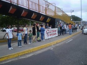 Jóvenes protestan corridas en Maracaibo