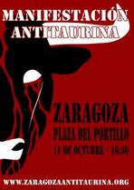 Próxima manifestación antitaurina en Zaragoza