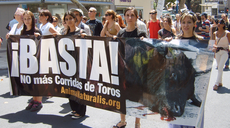 AnimaNaturalis se manifesta en Alicante por unas 'Hogueras' sin sangre junto a Alicante Animalista AnimaNaturalis se manifesta en Alicante por unas 'Hogueras' sin sangre junto a Alicante Animalista