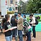 Mesa informativa en el Día Sin Carne en Bogotá