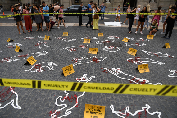 Activistas exigen en Barcelona los mismos derechos para todos los perros